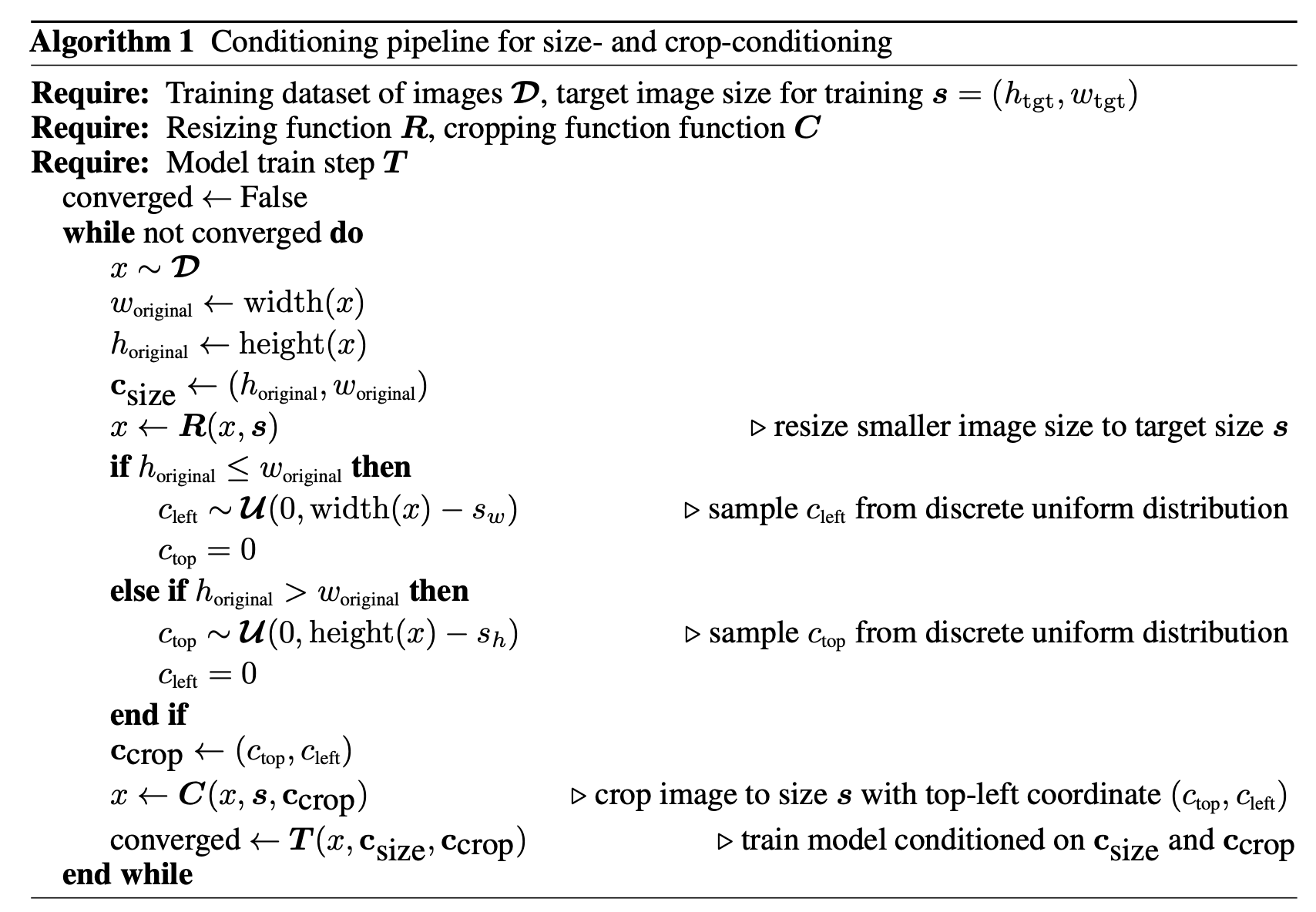 SDXL的size-crop-conditioning